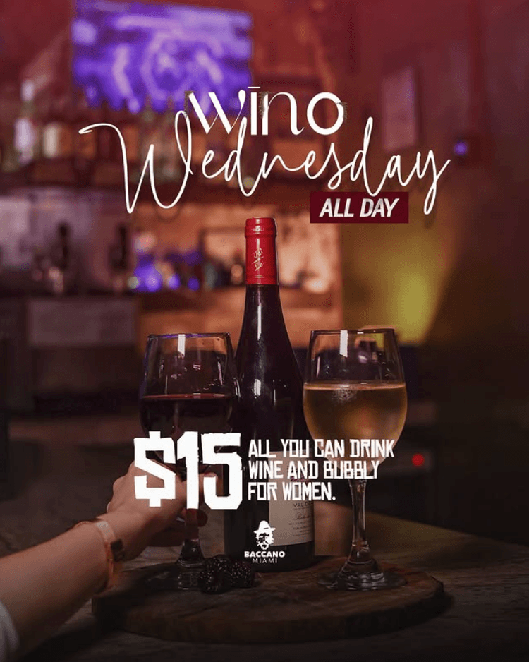 Detalles que enamoran, sabores que conquistan. Baccano style en Wynwood. 🌟🍷 #DrinksMiami #WynwoodLife
